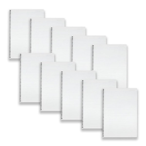 10pc Spirax P595 PP Writing Notebook A4 School Stationery 7mm Ruled 120Pgs Black