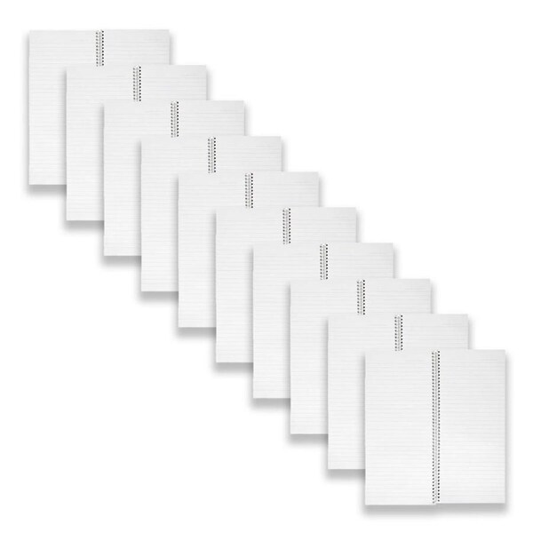 10pc Spirax 543 Counter Book Log Pad Writing Notebook 7mm Ruled 120-Pages Yellow