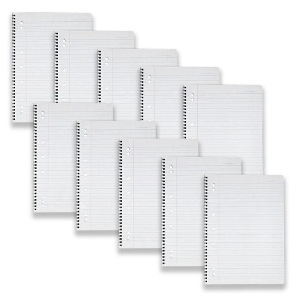 10pc Spirax P906 A4 Lecture Book School Writing Stationery Twin Wire 140-Pages