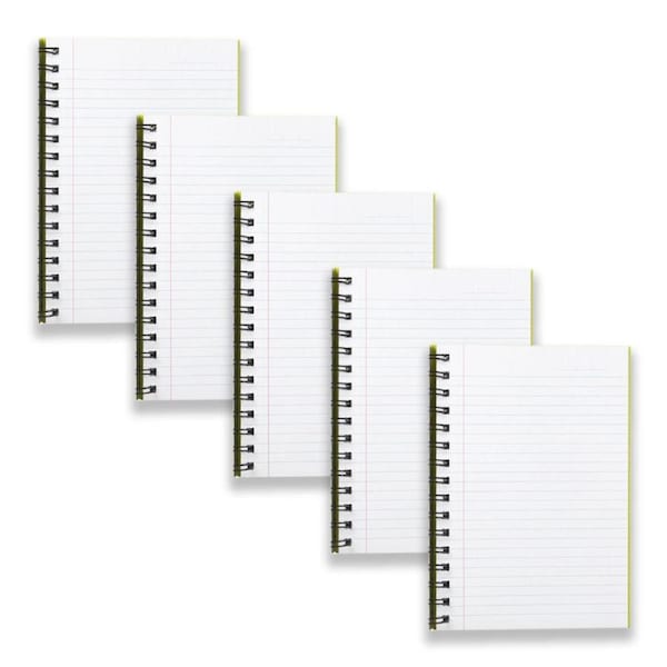 5pc Spirax Kode 511 A5 Hard Cover Notebook School Writing 160-Pages Assorted