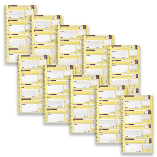 10pc Spirax 550 Telephone Message Book Carbonless Writing Stationery 40-Pages