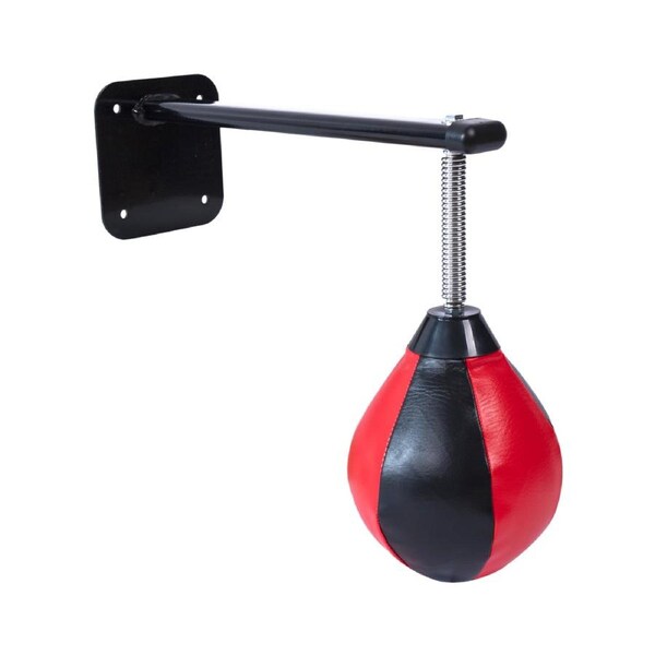 Wall Hanging Boxing Punching Bag Speed Training Stress Relief Kit with Wall Mount Bracket