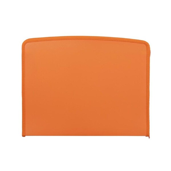 Colourhide A4 Zip-It Expanding File Cover Organiser w/ Pen Holder Loop Tangerine