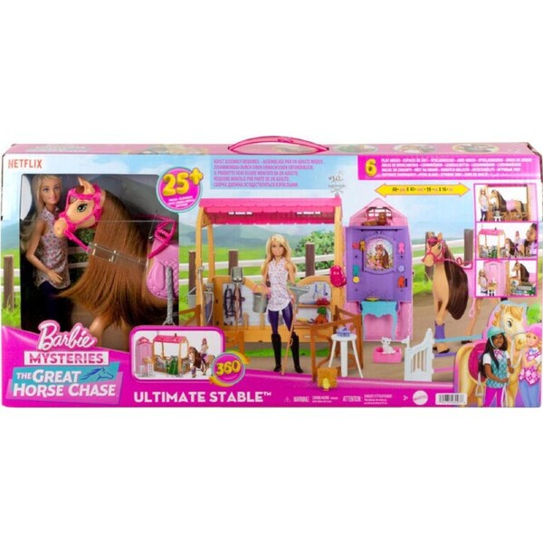 Barbie Mysteries: The Great Horse Chase Ultimate Stable Playset HXJ44
