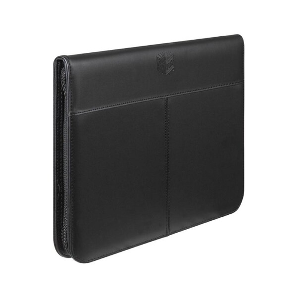 Spirax 34cm Slimline Zippered A4 Compendium Portfolio Personal Organiser Black
