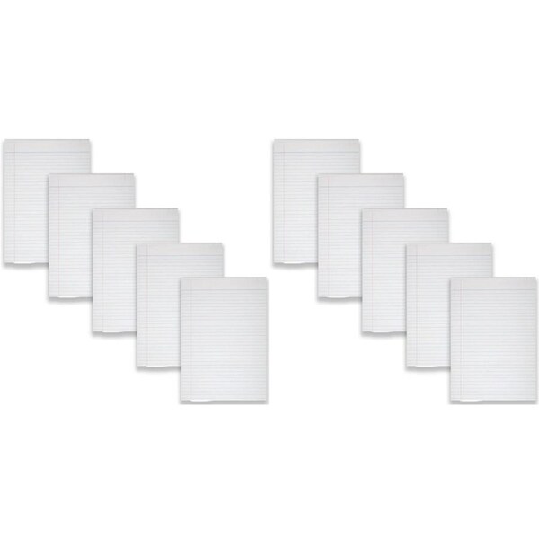2x 5pc Spirax Writing Pad A4 100-Pages WHT Ruled Paper Office/School Stationery