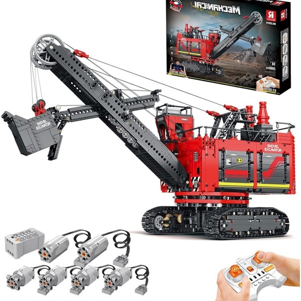 2968PCS Electric shovel excavator Building Blocks Rc Car APP Control City Engineering Construct Reobrix