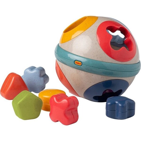 Tolo Toys Bio Plastic 15cm Rolling Ball 6-Shape Sorter Baby/Toddler Toy 12m+