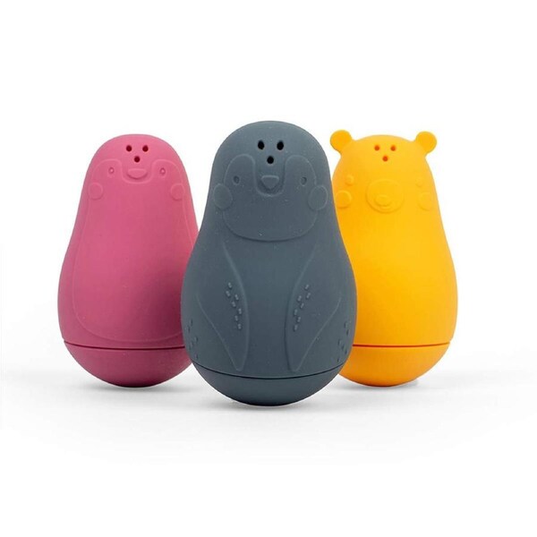 3pc Bigjigs Toys Silicone Bath Buddies Baby/Toddler Squeeze Water Play Toy 4m+