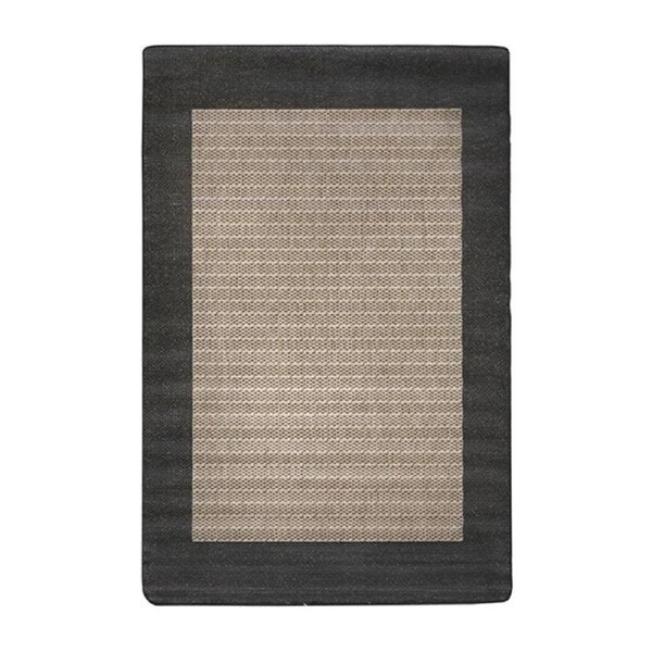 67 X 132Cm Shammy Coffee Black Rug