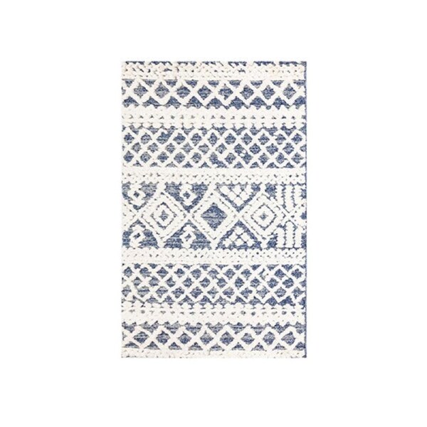 Armada White Blue Rug 80X320Cm