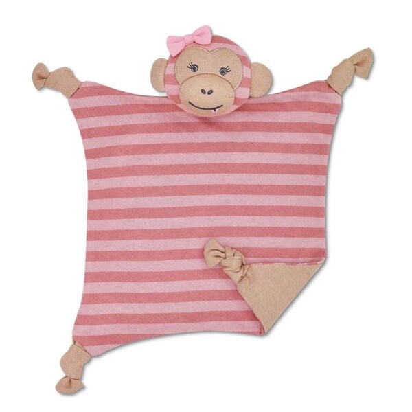 Organic Farm Buddies Cotton 30.5cm Blankie/Blanket Maggie The Monkey Baby 0m+