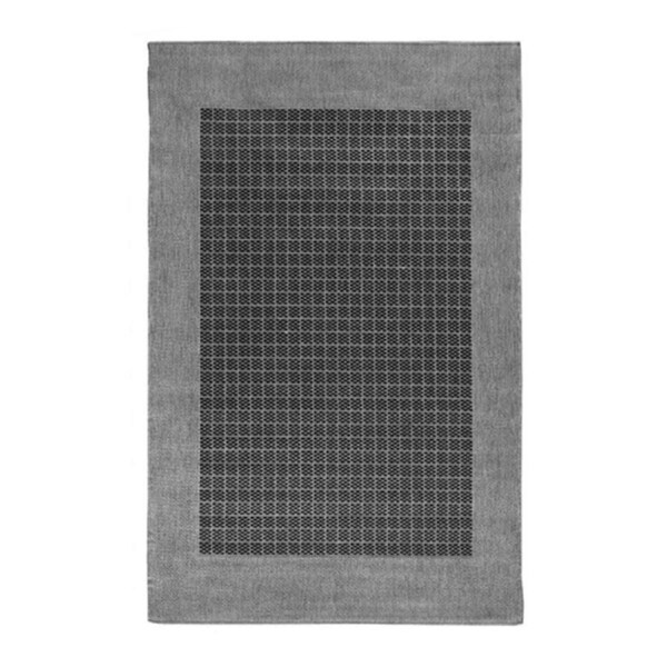 Dill Leaves Black Grey Runner Rug 67X2500Cm