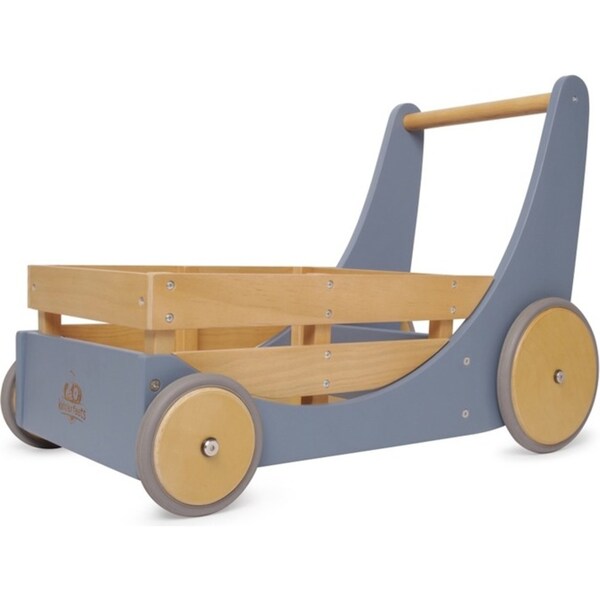 Kinderfeets Wooden 62cm Cargo Walker Slate Blue Baby/Toddler Walking Toy 12m+