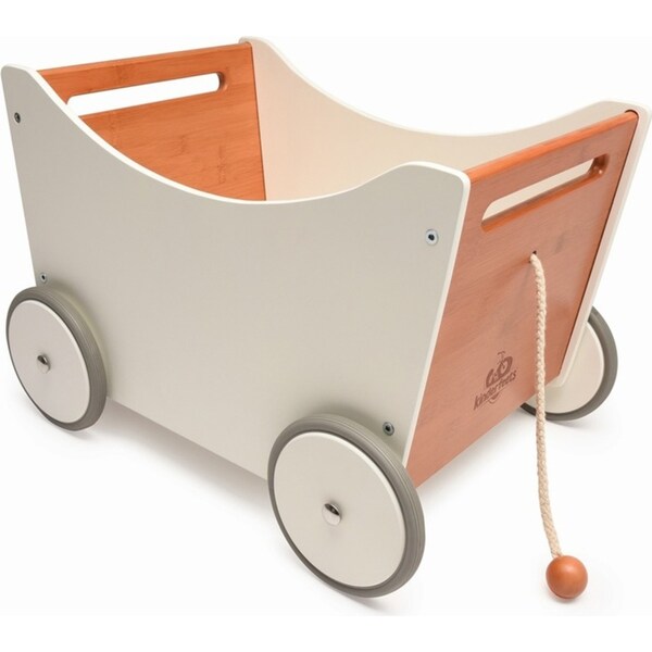 Kinderfeets Wooden 52cm Toy Box Walker/Storage Baby/Toddler Walking Play 18m+