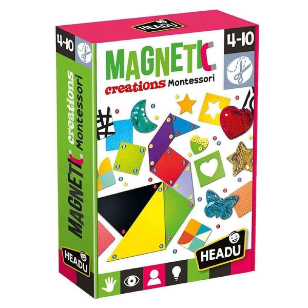 Headu Magnetic Creations Montessori Cut-Out Shapes Kids Craft Activity Set 4-10y