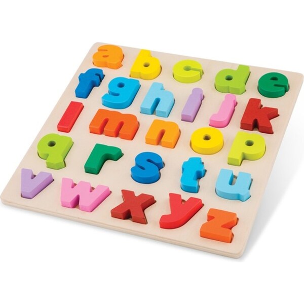 26pc New Classic Toys Wooden Lowercase Alphabet Puzzle Kids Educational Toy 2+