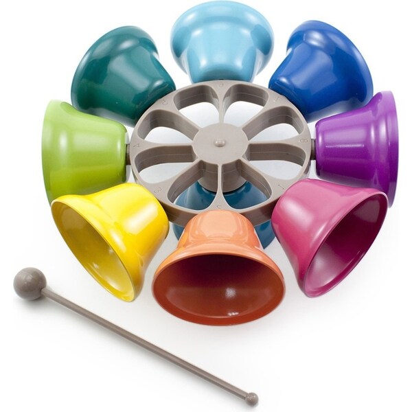 Kidstart Rainbow 21cm Spinning Bells Kids/Children Educational Music Play Toy 3+