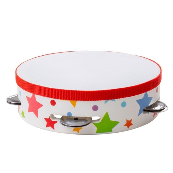 Bigjigs Toys Wooden 15cm Tambourine Kids Musical Instrument Fun Play Toy 12m+