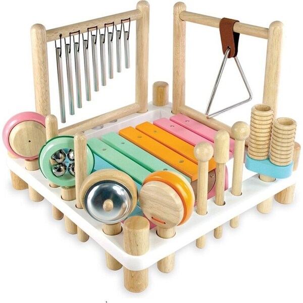 Im Toy Melody Mix Wooden 32.5cm Musical Instrument Pastel Kids Play Toy Set 3+