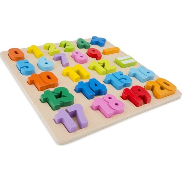 24pc New Classic Toys Number/Count Wooden Puzzle Kids Fun Educational Toy 2+