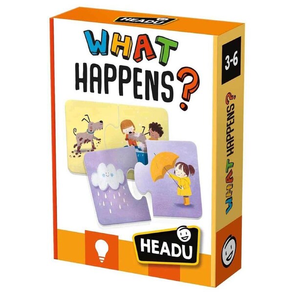 16pc Headu What Happens Logic Game Puzzle Set Kids/Children Fun Learning 3-6y