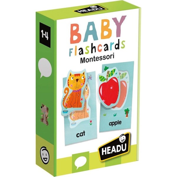 Headu Montessori Baby Flashcards Colour/Shapes Kids/Toddler Fun Activity 1-4y