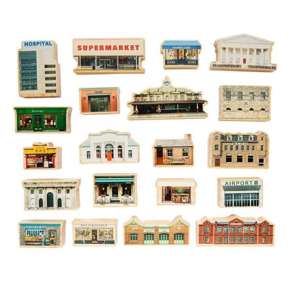 20pc Freckled Farm My Little Town Kids Wooden Toy Fun Educational Play 12m+