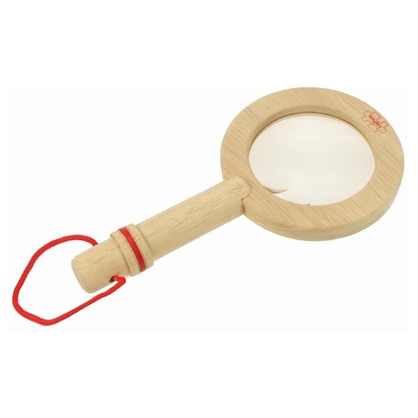 Bigjigs Toys 23cm Big Wooden Magnifying Glass Kids/Children Educational Toy 3y+