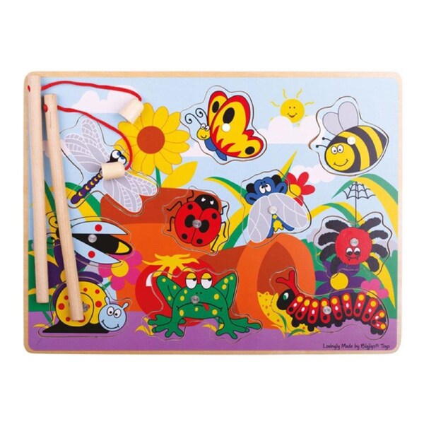 Bigjigs Toys 30cm Magnetic Bugs Fun Kids/Children Wooden Educational Toy 18m+