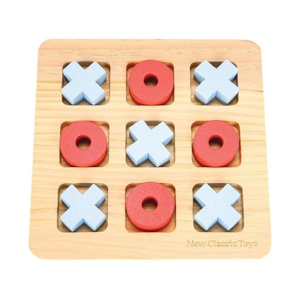 New Classic Toys 22cm Tic Tac Toe Kids/Children Wooden Educational Play Toy 36m+