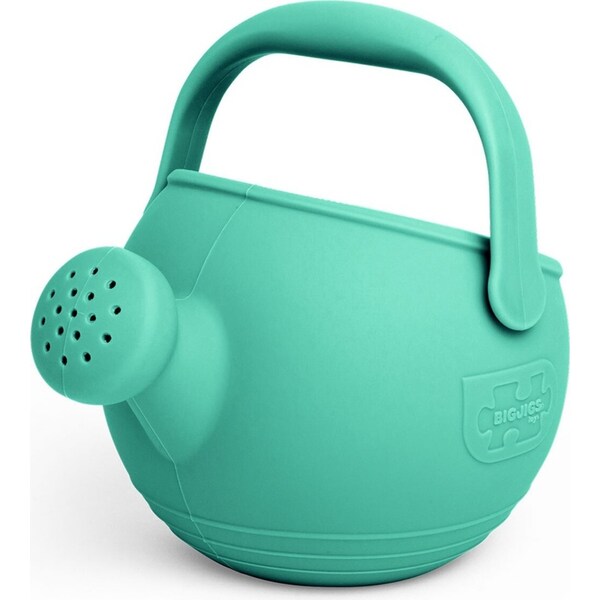 Bigjigs Toys 19cm Silicone Watering Can Kids/Children Toy Eggshell Green 18m+