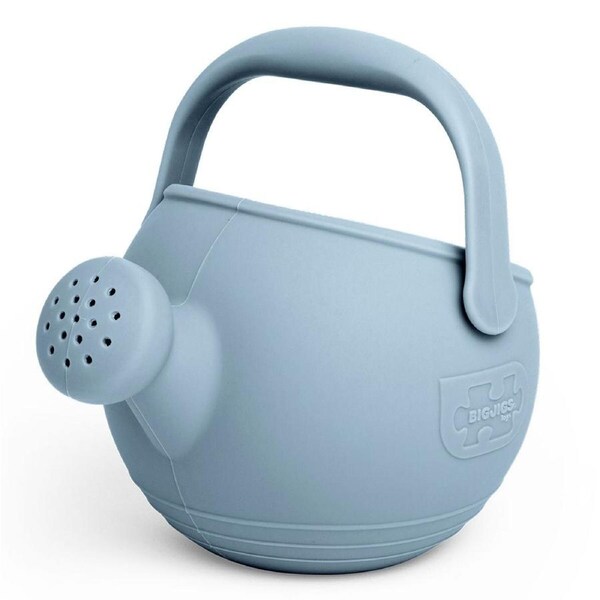Bigjigs Toys 19cm Silicone Watering Can Kids/Children Play Toy Dove Grey 18m+