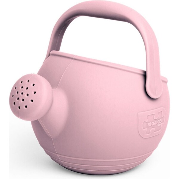 Bigjigs Toys 19cm Silicone Watering Can Kids/Children Play Toy Blush Pink 18m+