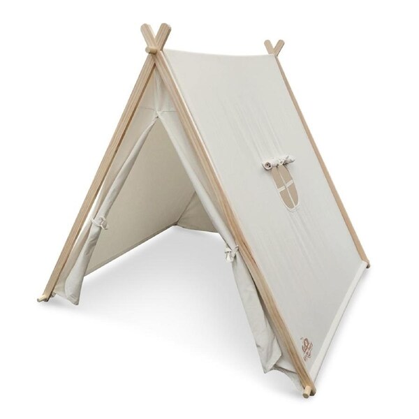 Kinderfeets 130x140cm Cotton Tent Kids/Children Outdoor Pretend Play 3y+ Natural