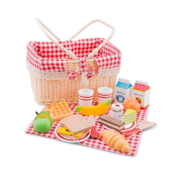 New Classic Toys Picnic Basket Set Kids/Children Pretend Play Playset Toy 36m+
