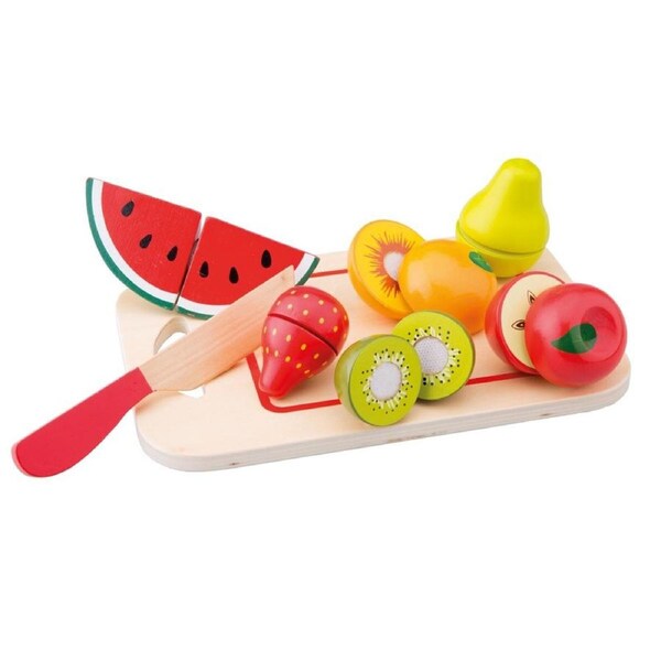 8pc New Classic Toys Wooden Cutting Meal Fruit Kids/Children Pretend Toy 24m+