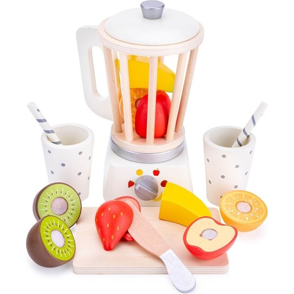 New Classic Toys Wooden Smoothie Blender Kids/Children Pretend Play Toy 36m+