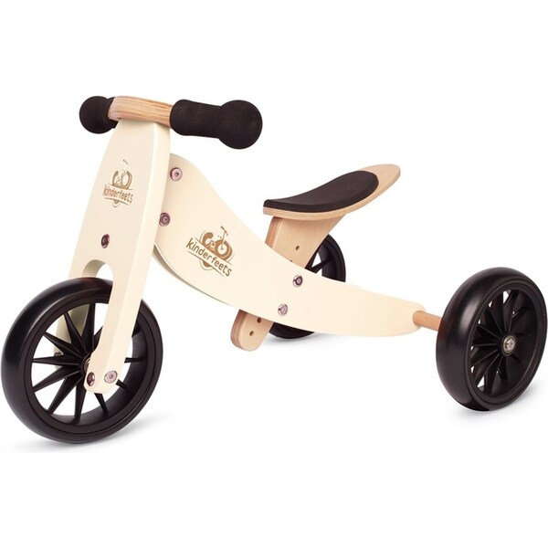 Kinderfeets 62cm Wood Tiny Tot Balance Bike Kids/Children Ride-On Toy Cream 24m+