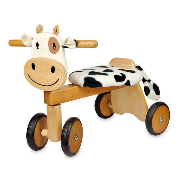 Im Toy 49cm Wood Paddie Rider Calfie Kids/Children 4-Wheel Ride-On Toy 12m+