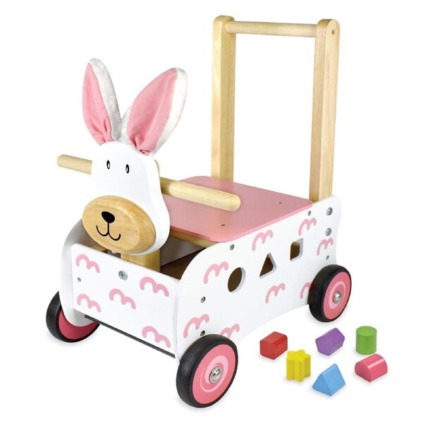 Im Toy 45cm Wood Walk & Ride Bunny Sorter Kids/Children Fun Ride-On Toy 12m+