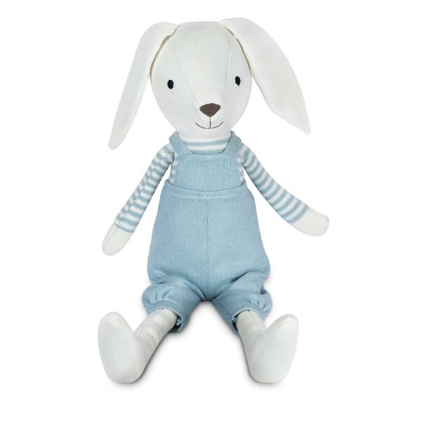 Apple Park Cotton 42cm Finn Bunny Organic Knit Kids/Baby Plush Cuddle Toy 0+