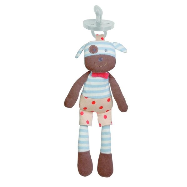 Organic Farm Buddies 24cm Boxer the Dog Small Buddy Kids Plush Animal Toy 0+