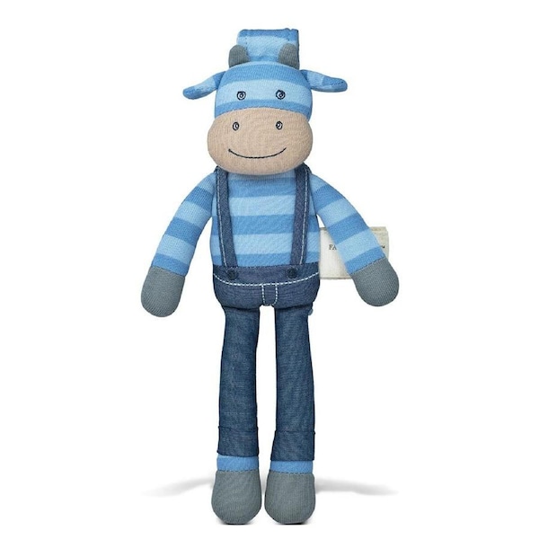 Organic Farm Buddies 24cm Mr Moo Small Buddy Kids/Baby Soft Plush Animal Toy 0+