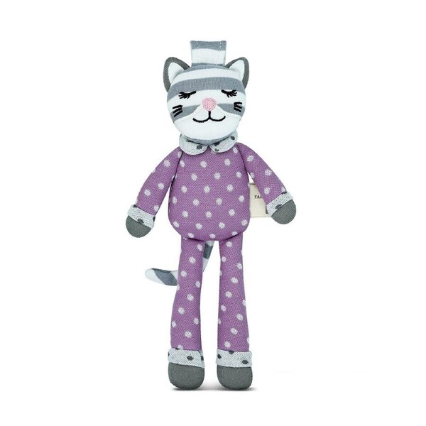 Organic Farm Buddies 20cm Maude the Kitty Small Buddy Kids Plush Animal Toy 0+