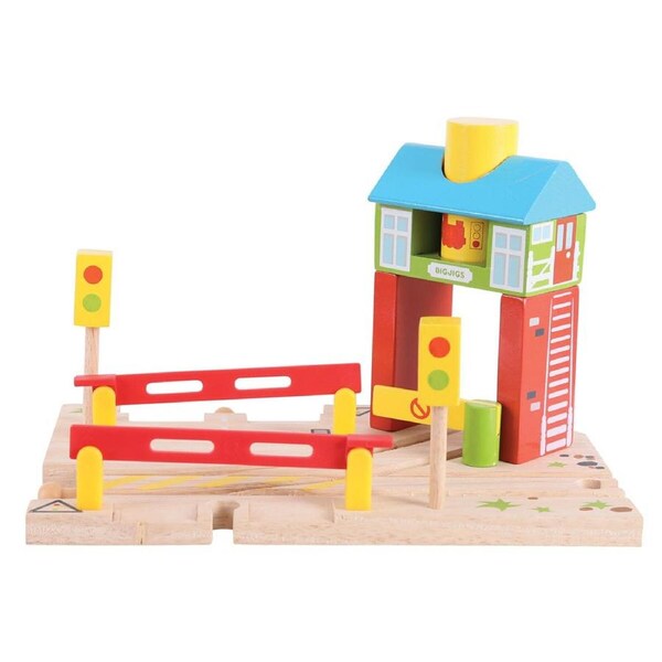 Bigjigs Rail 23cm Signal Box Kids/Children Fun Wooden Toy Railway Accessory 3y+
