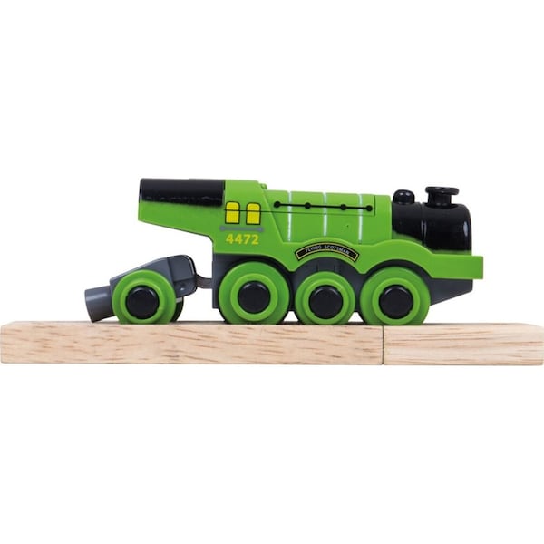 Bigjigs Rail Flying Scotsman Battery Engine Train Toy w/ Magnetic Couplings 3y+