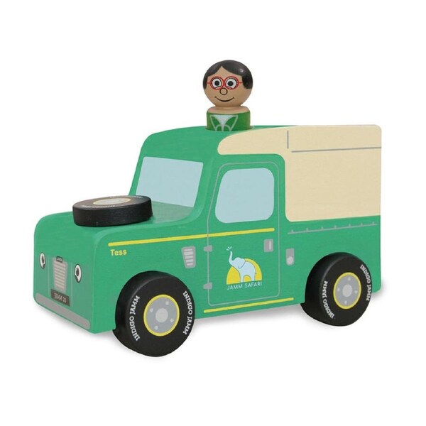 Indigo Jamm 11cm Mini Tess SUV Kids/Children Fun Play Wooden Vehicle Toy 18m+