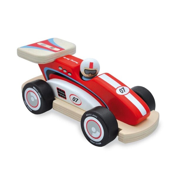 Indigo Jamm 20cm Rocky Racer Kids/Children Wooden Toy Vehicle Racing Car 18m+