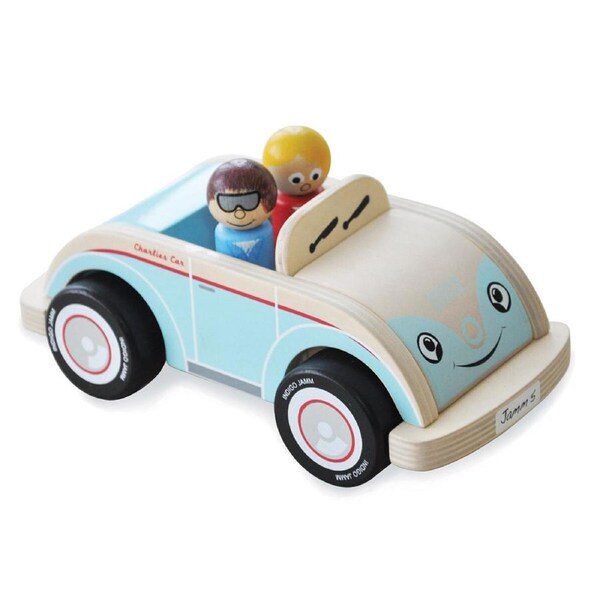 Indigo Jamm 20cm Charlies Sports Car Kids/Children Fun Wooden Vehicle Toy 18m+